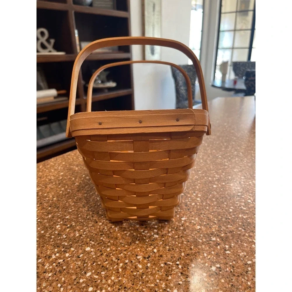 Longaberger hi low basket double handle